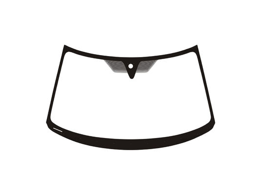 Safety Car Front Windshield Glass , Heat Resistant Car Tempered Glass Parts